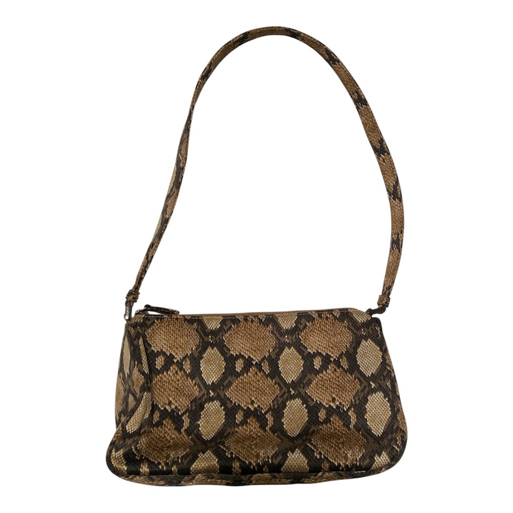 Liz Claiborne Brown Snake Print Shoulder Bag